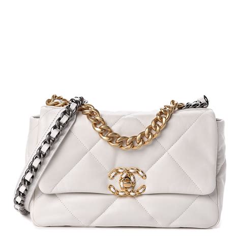 chanel 19 flap bag quilted lambskin medium|Chanel medium flap bag price.